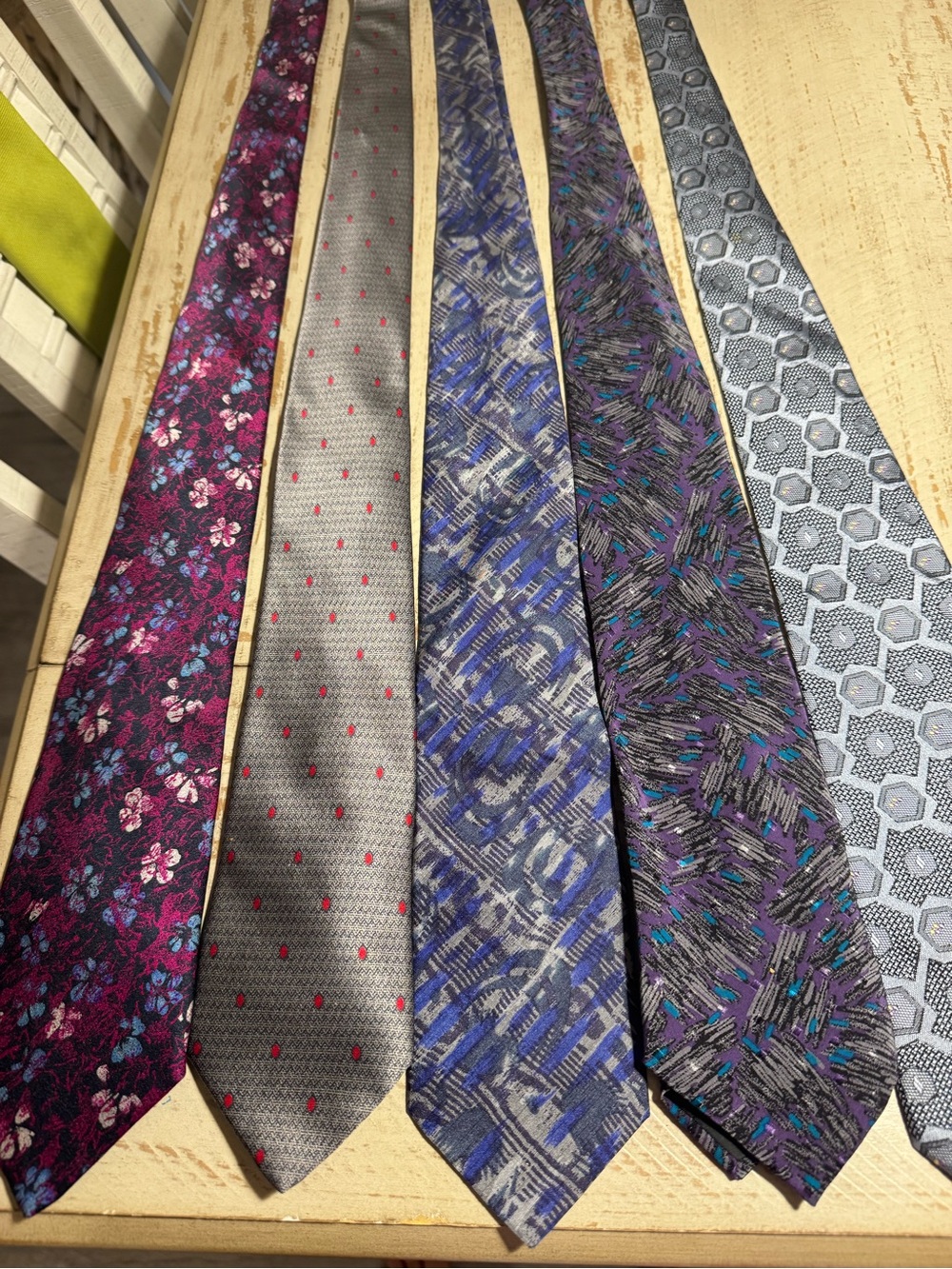 Saks Stefano Ricci Giorgio Armani silk made in Italy 5 Men's Tie Set